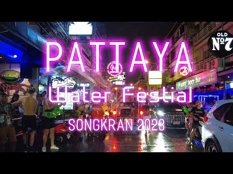 🇹🇭Songkran Festival 2023 Soi Buakhao  Pattaya Thailand 4K  #thailand #pattaya #Songkran