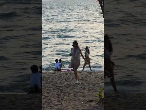 Mystery Girl on Jomtien Beach #shorts