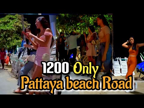 Thailand Pattaya beach road night life | pick up girls aria in Beach road | #Thailand |