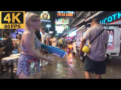 [ 4K ] Pattaya Soi6 | Songkran | Walking Tube | Walking Street | Soi6 | LKmetro | Buakhao | 20250413