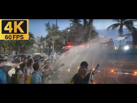 [ 4K ] Pattaya Soi6 | Songkran | Walking Tube | Walking Street | Soi6 | LKmetro | Buakhao | 20250418