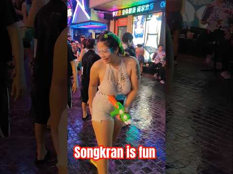 Pattaya is fun at Songkran ❤️ #shorts