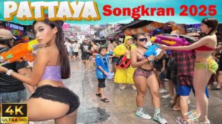 Songkran Festival 2025 in Pattaya | Thai New Year Water Fight Madness!
