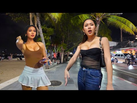 [4K] Best quality! Beach Road Pattaya June 2025! So Many Freelancers waiting!