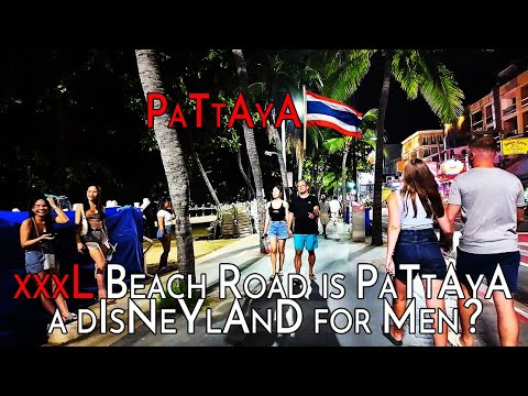 Pattaya Beach Road 4K Tour 🇹🇭 Is This the Disneyland for Men? | Evening Walk in Thailand’sParty City