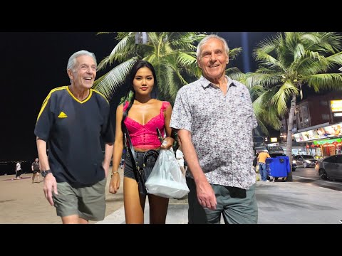 [4K] Best quality! Beach Road Pattaya 2025! So Many Freelancers waiting!