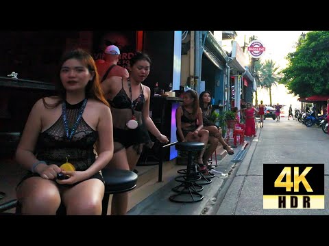 Pattaya 4K Walk Soi BuaKhao, Soi 7, Low Season Evening. Thailand July 2025.