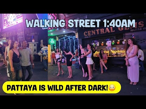 Walking street 4K Street Scene 2025 Pattaya Nightlife Best in Thailand 🔥
